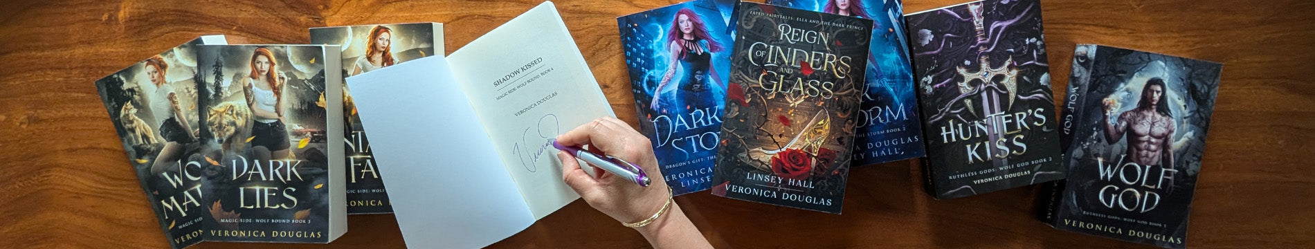 Signed paperbacks