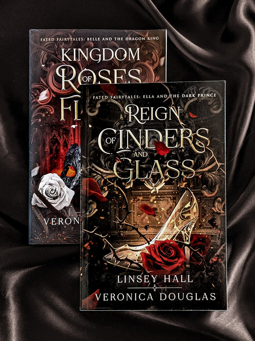 Fated Fairytales: The Complete Set, two signed paperbacks